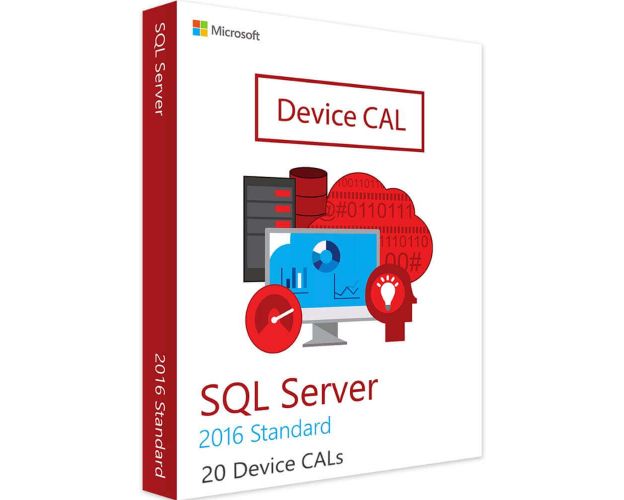 SQL Server 2016  Standard - 20 Device CALs, Client Access Licenses: 20 CALs, image 